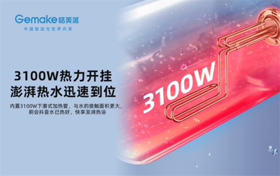 格美淇新一代M5系列熱水器,開創中國家庭的“安全沐浴”
